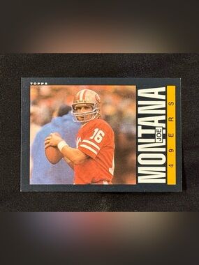 Joe Montana #157 Topps, HOF, 1985, San Francisco 49ers, MT/NM, Superbly Centered